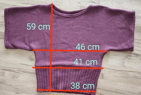 Fialový svetrík chantall, s