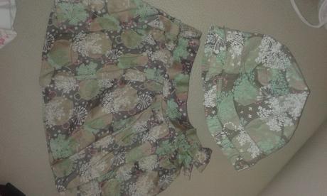 Suknicka,klobucik komplet, f&f,74