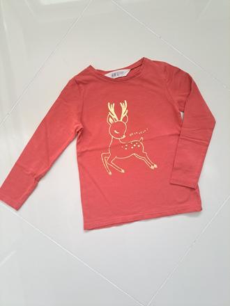 Tričko jelenček v.110/116, h&m,110