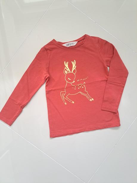 Tričko jelenček v.110/116, h&m,110