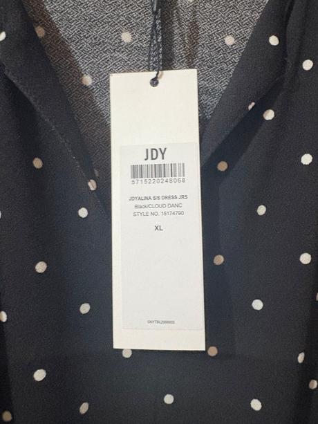 Bodkované šaty xl nové, xl