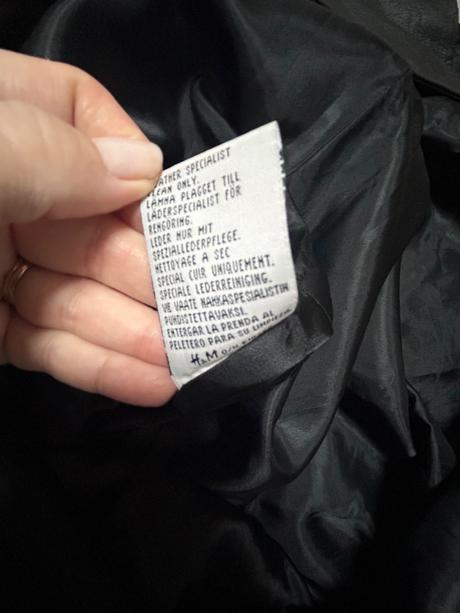 Kabát z pravej kože hennes, m