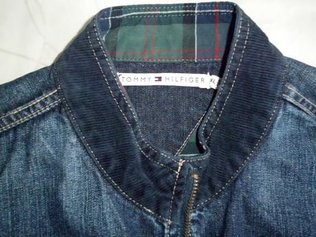 Riflová bunda m-l, tommy hilfiger,m