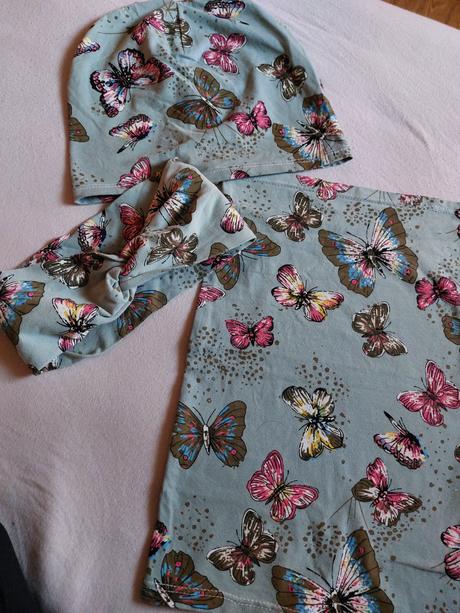 Súprava čiapka,nákrčnik čelenka, 