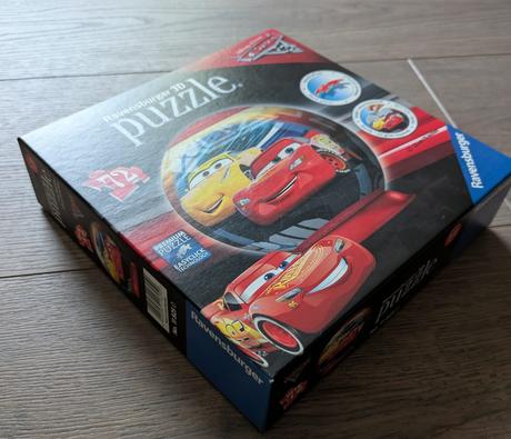 Blesk mcqueen 3d puzzle guľa 13cm, 