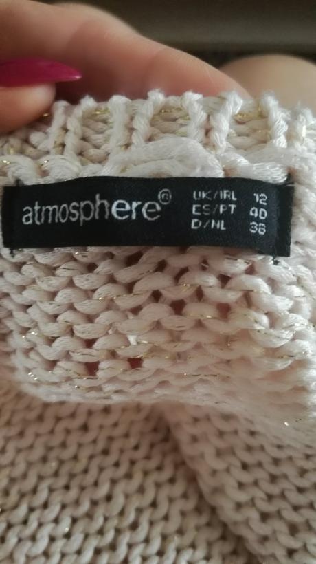 Velmi pekny pleteny top znacky atmosphere, atmosphere,m