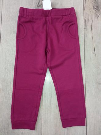 Dievčenské bordové zateplené tepláky (30-36 mes.), fagottino,92