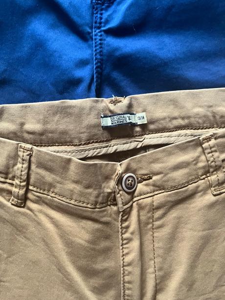 Stylove elegantne nohavice pre skolaka 12 r., original marines,158