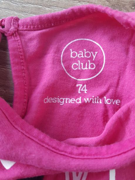Dievčenské tričko, baby club,74