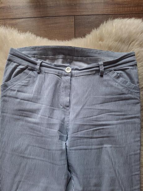 Uzasne elasticke zostihlujuce nohavice m-l, piazza italia,l