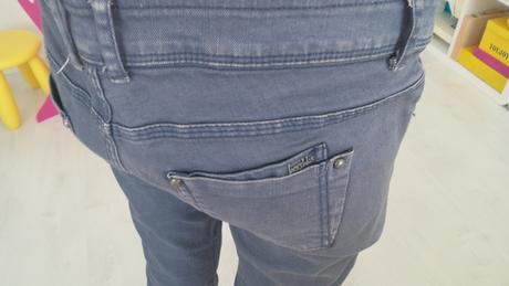 Riflove modro-fialove nohavice bershka, bedrove, 3, 36