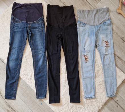 3x tehotenske slim rifle, h&m,s