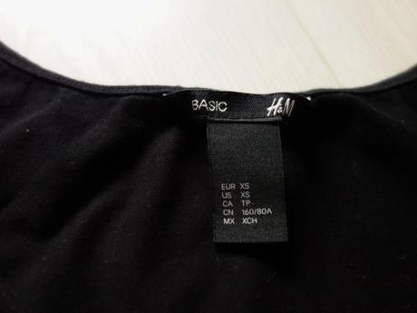Dámske tričko h&m basic, h&m,xs