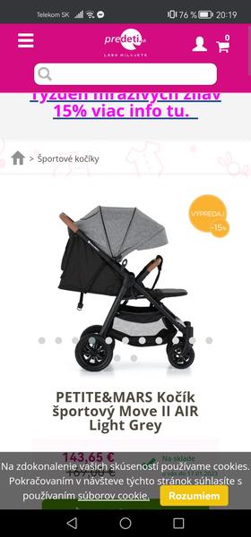 Je kočík Petite&Mars Move II Air kvalitný?