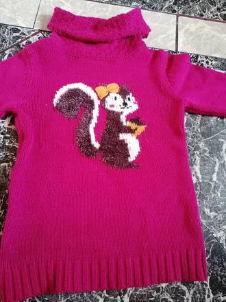 Pulóver pre dievča 110, palomino,110