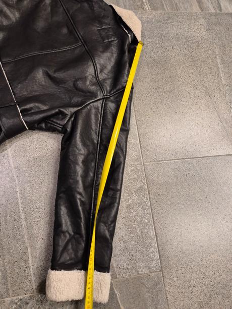 Kožený kabát s kožušinou, pimkie,s