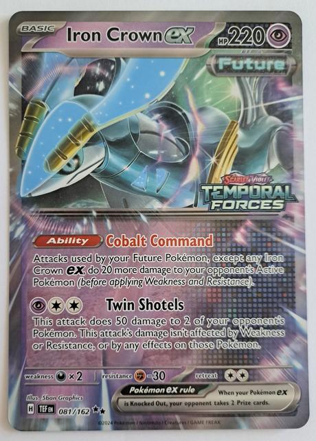 Pokémon jumbo karta iron crown ex, 
