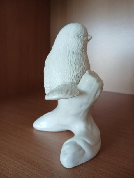 Keramický vtáčik na konári 14 cm,