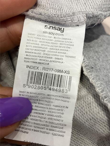 Dámska mikina s nápisom a potlačou (xs), sinsay,xs