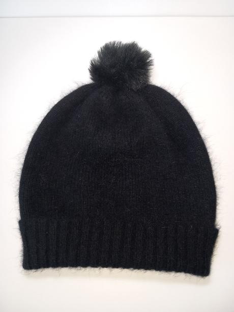Čierna čiapka z angory, h&m