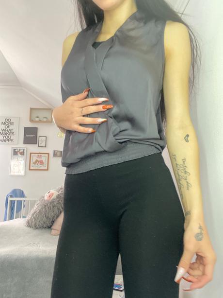 Prehodz na tričko / vesta - satén, s