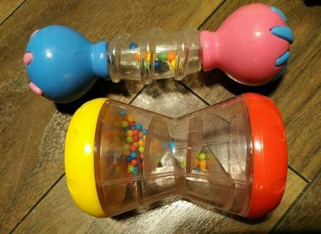 Masážna činka na zúbky + valček so zrkadlom, 