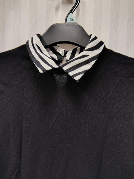 Dámsky čierno biely pulóvrikový top, orsay, m/l, orsay,l