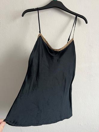 Mango m hodvab hodvabne tielko silk  ciern, mango,m