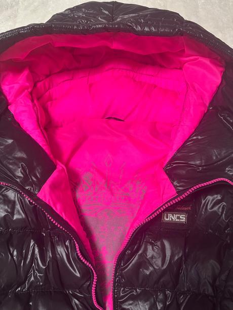 Prešívaná vetrovka s neónovou ružovou zn. uncs, l / m