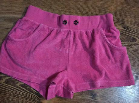 Šortky ružové frote 10-12r., 146