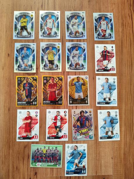 Futbalové kartičky ucc topps match attax 2024/25, 