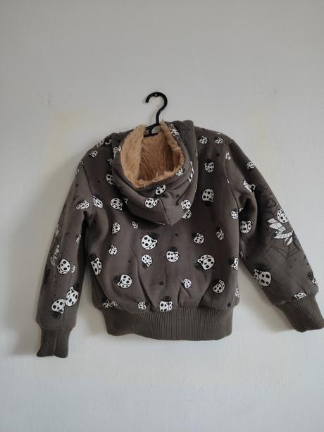 Dievčenská mikina s kožušinou, 134