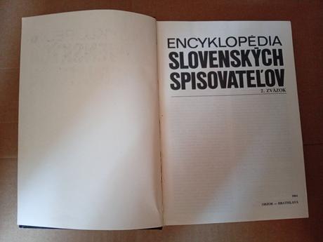 Encyklopédia slovenských spisovateľov 2.časť p-ž, 