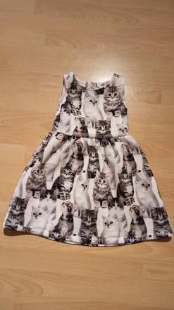 Šaty mačičky, h&m,98