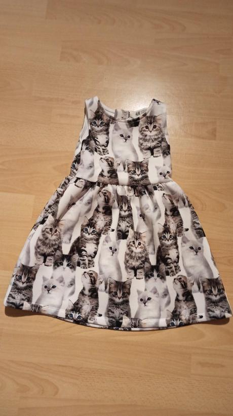 Šaty mačičky, h&m,98