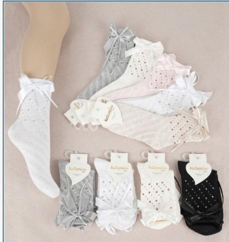 Ponožky kamienky a mašličky, 24 - 34