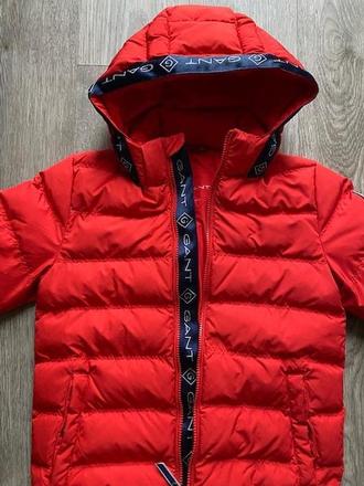 Červená zimná bunda - super stav, gant,158