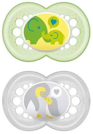 Mam silikónový cumlík original ortodontický 2ks,6m, mam