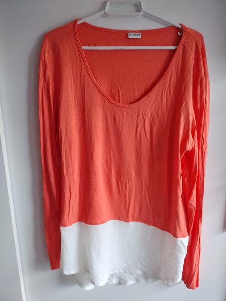 Oranžové boutique tričko, xl