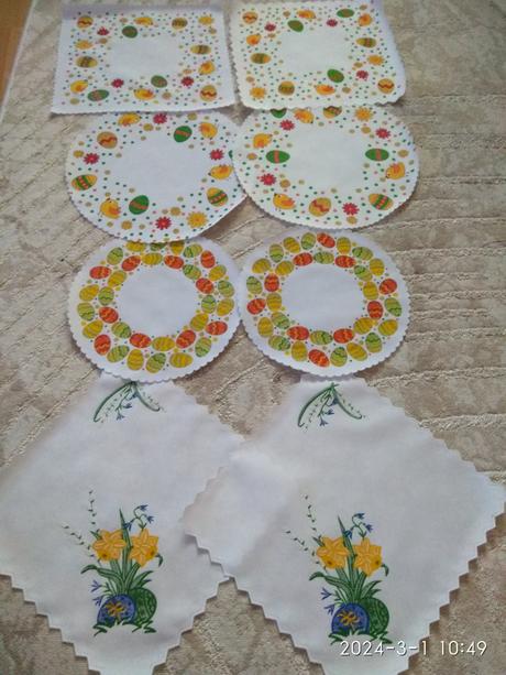 Male veľkonočné obrusy, obrusky, 