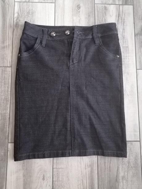 Riflová sukňa - 36/38, s