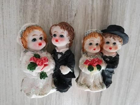 Soška párik na tortu.,