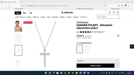 Náhrdelník/retiazka s krížikom na krk 2, 