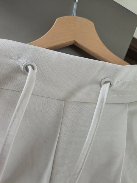 Ichi pohodlné krémovo biele nohavice s, s