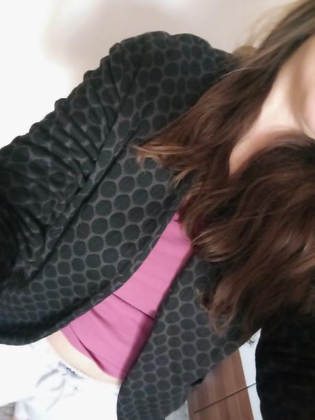 Guľôčkové kabátik sacko, h&m,xs