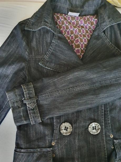 Kabát/ trenčkot džínsový, m