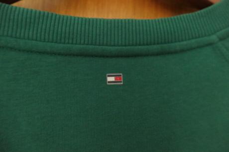 Tommy hilfiger original krasna vysivana mikina m/l, tommy hilfiger,m