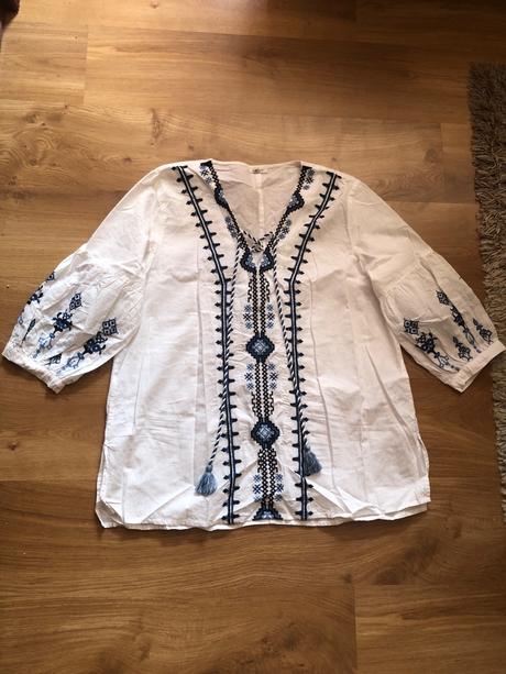 Vyšívaná bluzka, zara,44
