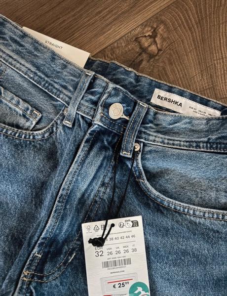 Bershka jeans + poštovné zadarmo, bershka,32