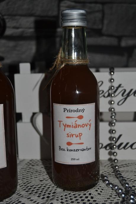 Tymiánový sirup - na kašeľ a vykašliavanie,